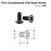 Torx Countersunk Flat Head Screw 990.071.00