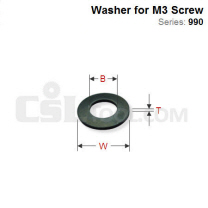 Washer for M3 Screw 990.400.00