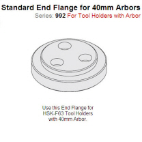 Steel Flange for Arbors 992.560.40M