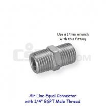 Air Line Connector with 1/4