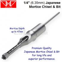 1/4" (6.35mm) Japanese Mortice Chisel and Bit Set