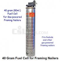 Fuel Cell 40 Gram (80ml) for Framing Nail Guns