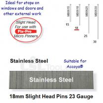 Box of 9600 23 Gauge Stainless Steel Slight Head Pins 18mm Long