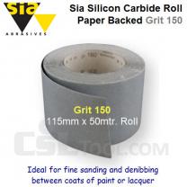 Premium Quality Silicon Carbide Abrasive Roll 115mm x 50mtr. Grit 150