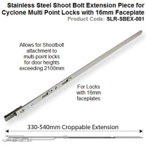 Stainless Steel Shoot Bolt Extension Piece for Cyclone Multi Point Locks
