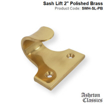 Sash Lift 2" Polished Brass