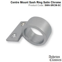 Centre-Mount Sash Ring Satin Chrome