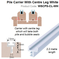 Slide Pile Carrier with Centre Leg White WSCPS-CL-WH